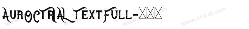 AurOCTRIAL TextFull字体转换